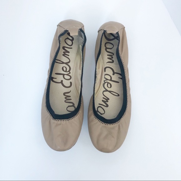 Sam Edelman Shoes - Sam Edelman | Elastic Leather Ballerina Flats